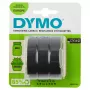 DYMO γνήσια ταινία ανάγλυφης εκτύπωσης | ρολά 9 mm x 3 m | λευκή γραφή σε μαύρο | αυτοκόλλητη | για συσκευές ανάγλυφης εκτύπωσης | 3 τεμ.