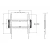 Multibrackets M Universal επιτοίχια βάση σταθερή μεσαίο μαύρο