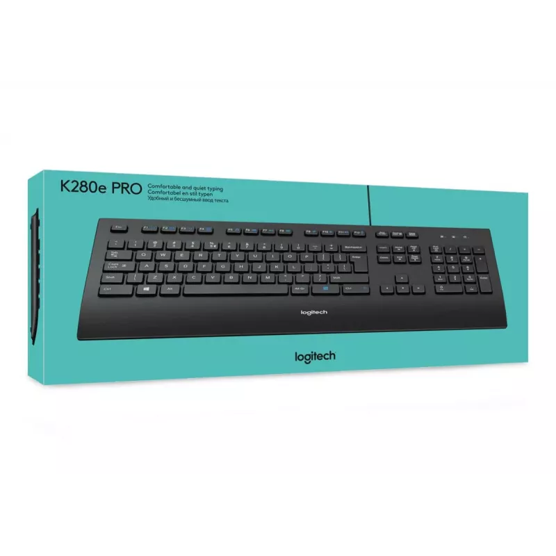 LOGITECH ενσύρματο πληκτρολόγιο K280e - Qwerty Us Int'l