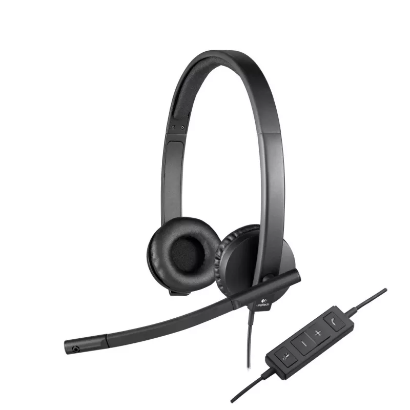 LOGITECH H570e - USB - Στερεοφωνικό headset