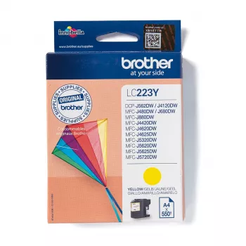 Brother LC223Y μελανοδοχείο 1 τεμ. γνήσιο κίτρινο