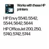 HP 62 Μαύρο γνήσιο μελανοδοχείο
