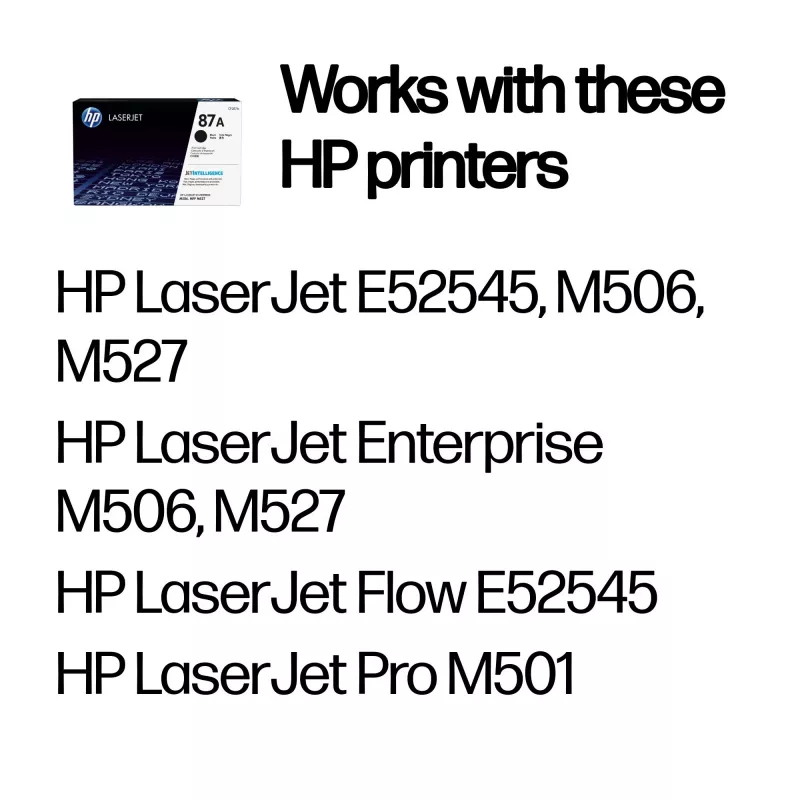Τόνερ HP 87A Μαύρο Γνήσιο LaserJet 8550 σελίδες Μαύρο