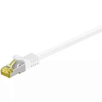 Καλώδιο δικτύου Goobay Καλώδιο σύνδεσης RJ45 CAT 6A S/FTP 1 m Λευκό