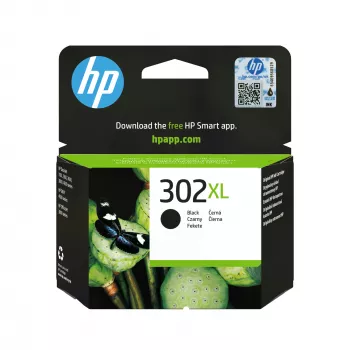HP 302XL Γνήσιο μελανοδοχείο Μαύρο υψηλής απόδοσης, Μαύρο, 1 τεμ., 430 σελίδες