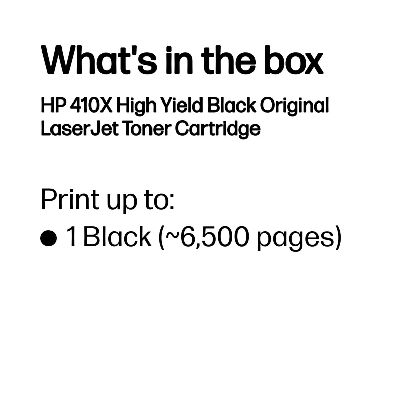 HP 410X High Yield Μαύρο Γνήσιο τόνερ LaserJet