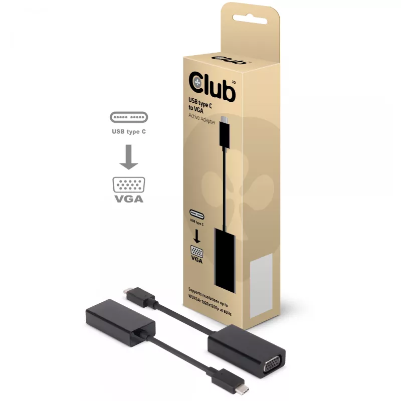 USB 3.1 Type C σε VGA Active Adapter CLUB3D CAC-1502