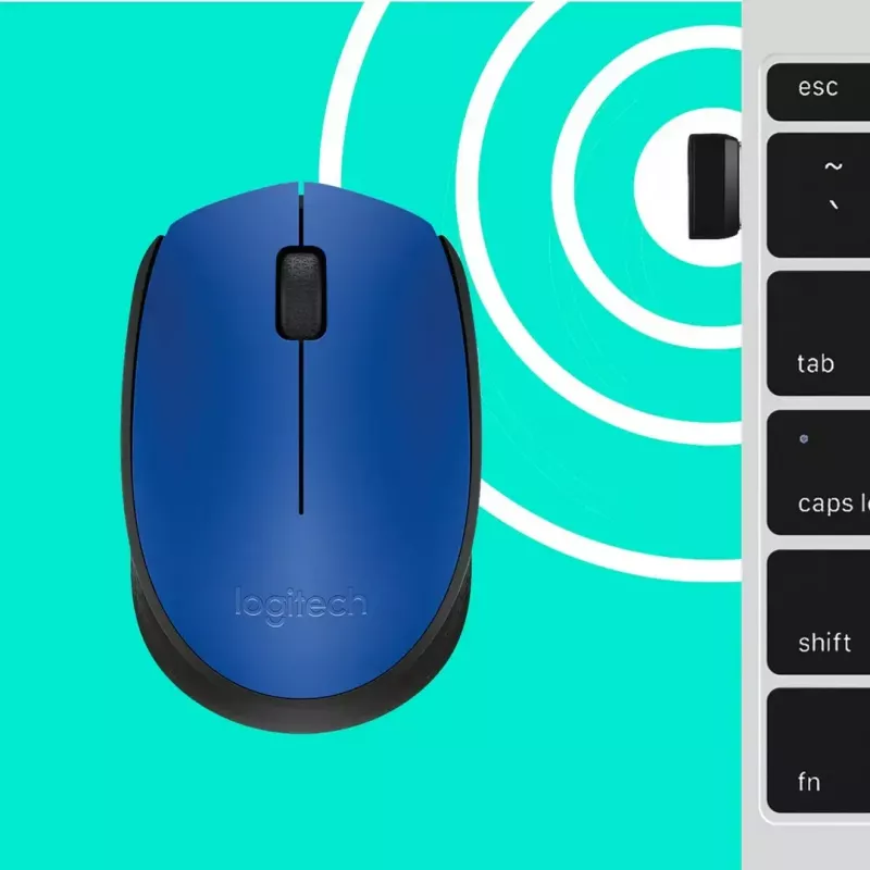Logitech M171 Ποντίκι RF Ασύρματο Οπτικό 1000 DPI, Μπλε