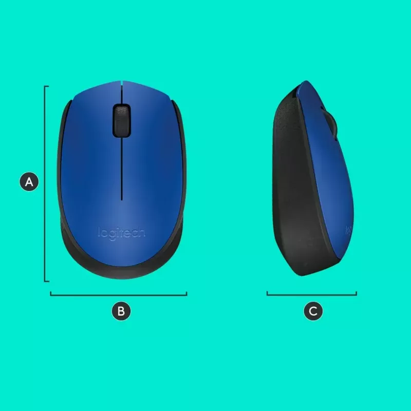 Logitech M171 Ποντίκι RF Ασύρματο Οπτικό 1000 DPI, Μπλε