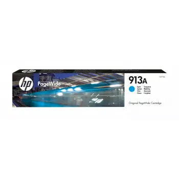HP 913A κυανό γνήσιο δοχείο PageWide, κυανό, 1 τεμ., 3000 σελίδες