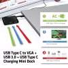 CLUB3D USB Type C σε VGA + USB 3.0 + USB Type C φόρτιση Mini Dock