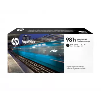 HP 981Y Extra High Yield μαύρο γνήσιο δοχείο PageWide, μαύρο, 1 τεμ., 20000 σελίδες