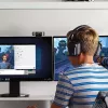 Logitech C922 1920 x 1080 pixels USB Μαύρη Webcam