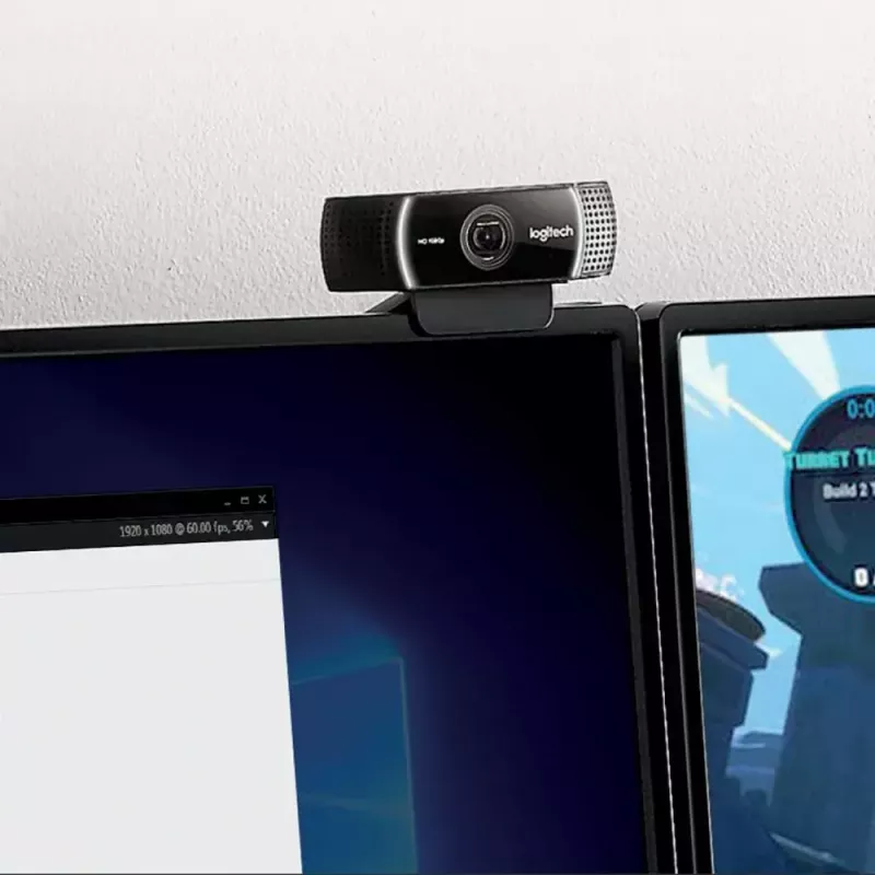 Logitech C922 1920 x 1080 pixels USB Μαύρη Webcam