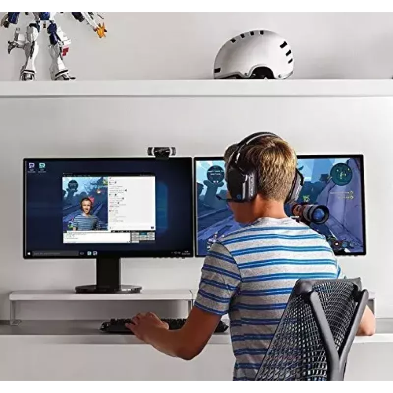 Logitech C922 1920 x 1080 pixels USB Μαύρη Webcam