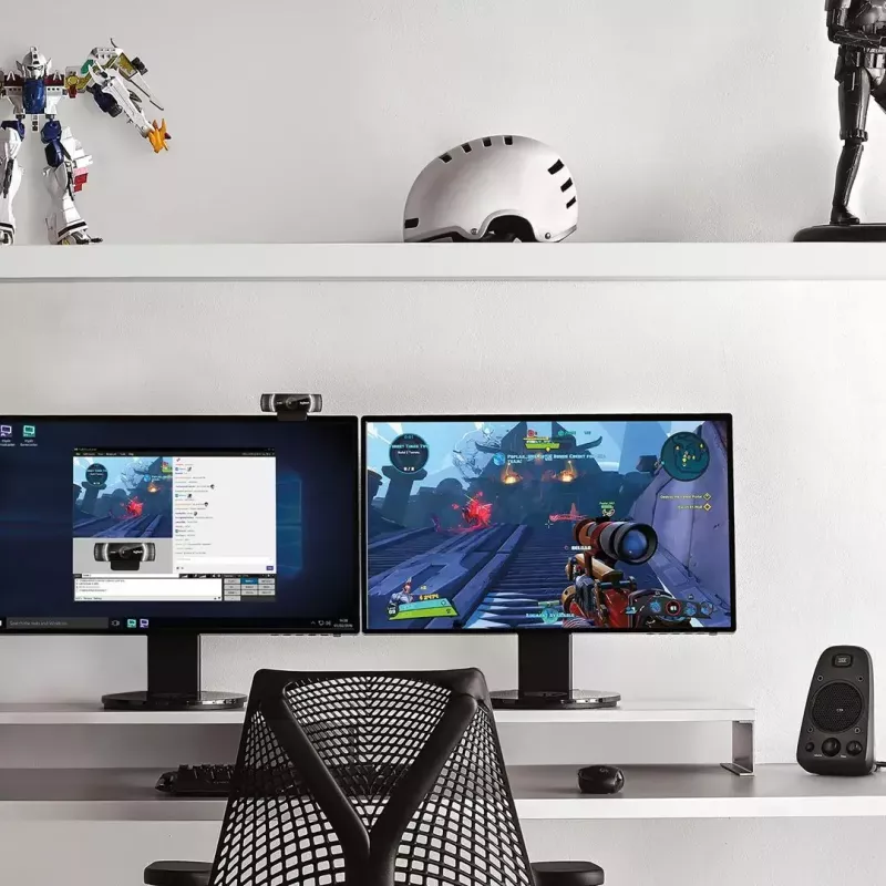 Logitech C922 1920 x 1080 pixels USB Μαύρη Webcam