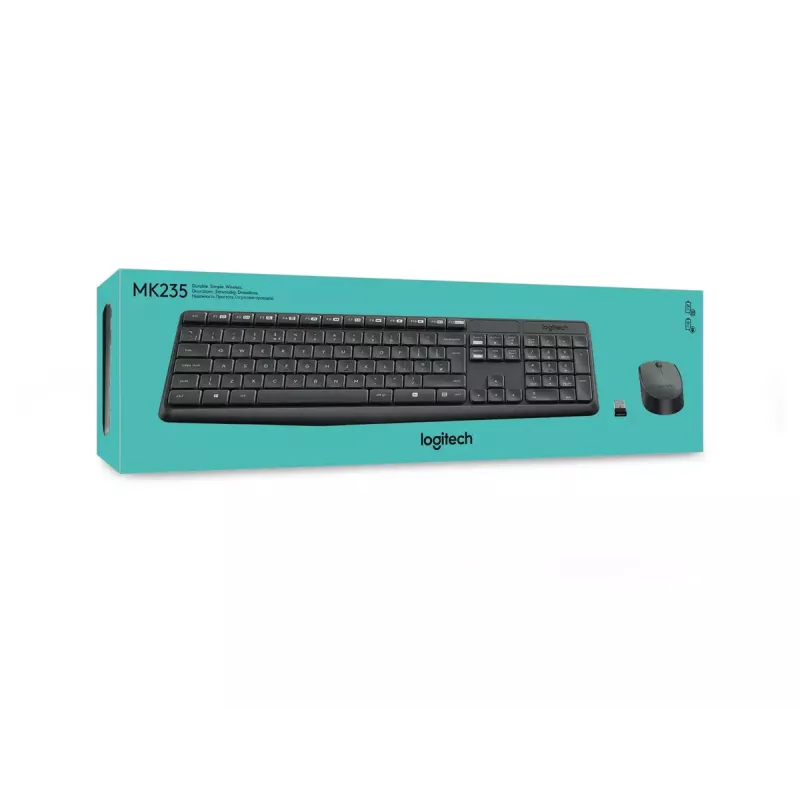 Ασύρματο Σετ Πληκτρολογίου και Ποντικιού Logitech MK235