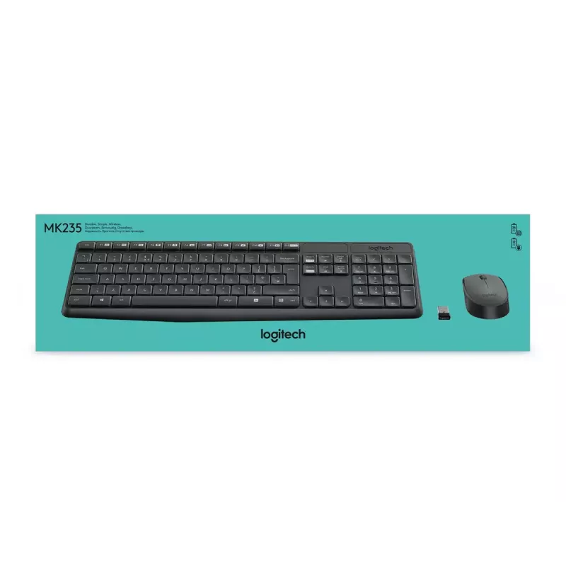 Ασύρματο Σετ Πληκτρολογίου και Ποντικιού Logitech MK235