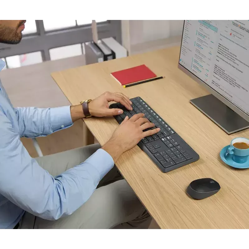 Ασύρματο Σετ Πληκτρολογίου και Ποντικιού Logitech MK235