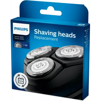 Ανταλλακτικές κεφαλές ξυρίσματος Philips SHAVER Series 3000 SH30/50 — 3 κεφαλές από ανοξείδωτο χάλυβα