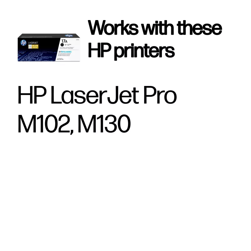 HP 17A Γνήσια Κασέτα Τόνερ LaserJet, Μαύρο, 1600 σελίδες, 1 τεμ.