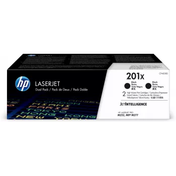 HP 201X 2-pack High Yield Μαύρο Γνήσιες κασέτες τόνερ LaserJet