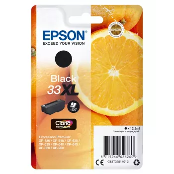 Epson Oranges Ατομική συσκευασία Μαύρο 33XL Claria Premium Ink