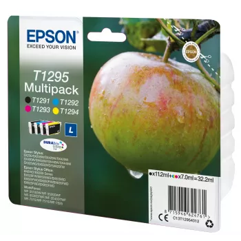 Μελανοταινία Epson Πολυσυσκευασία T1295 Μαύρο Κυανό Ματζέντα Κίτρινο