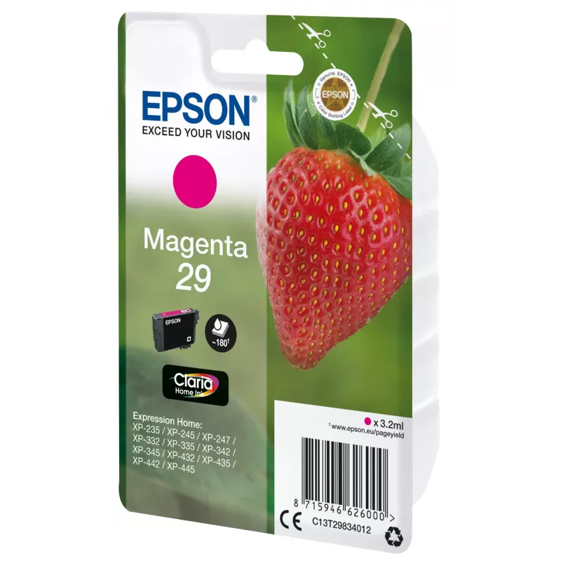 Epson Strawberry Ατομική συσκευασία Ματζέντα 29 Claria Home Ink