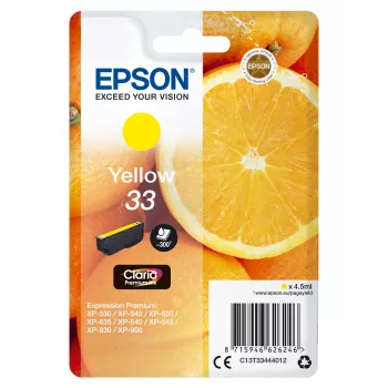 Epson Oranges Ατομική συσκευασία Κίτρινο 33 Claria Premium μελάνι