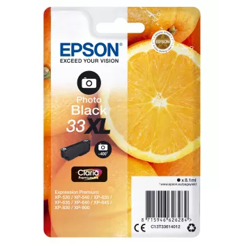 Epson Oranges Ατομική συσκευασία Photo Μαύρο 33XL Claria Premium Ink