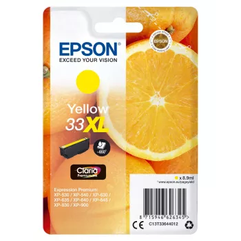 Epson Oranges Ατομική συσκευασία Κίτρινο 33XL Claria Premium Ink
