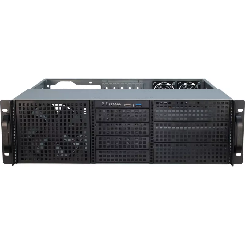 Θήκη server Inter-Tech 3U-30240 Rack μαύρη