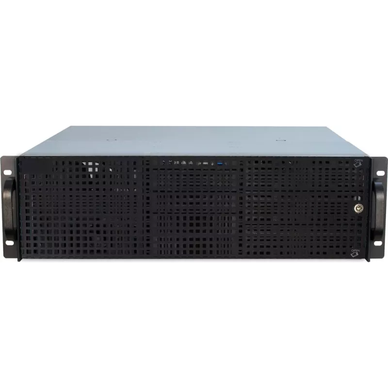 Θήκη server Inter-Tech 3U-30240 Rack μαύρη