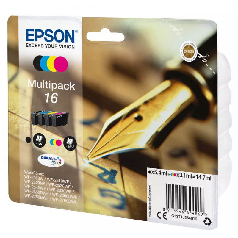 Epson μελανοδοχείο C13T16264012 πολυσυσκευασία BK,C,M,Y