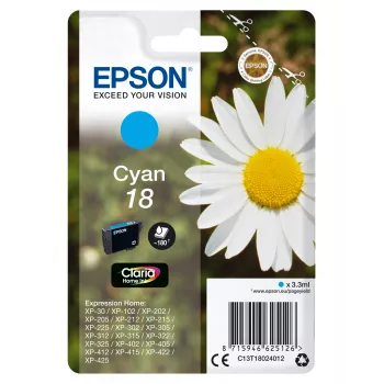 Epson Daisy μεμονωμένη συσκευασία κυανό 18 Claria Home μελάνι