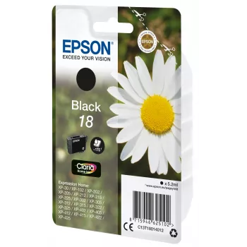 Epson Daisy μεμονωμένη συσκευασία μαύρο 18 Claria Home μελάνι