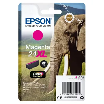 Μελανοδοχείο Epson ματζέντα μελάνι 24XL C13T24334012 Claria Photo HD