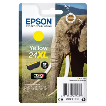 Epson Elephant μεμονωμένη συσκευασία κίτρινο 24XL Claria Photo HD μελάνι