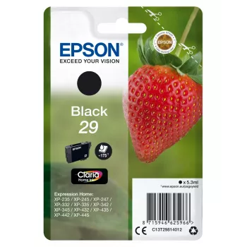 Epson Strawberry μεμονωμένη συσκευασία μαύρο 29 Claria Home μελάνι