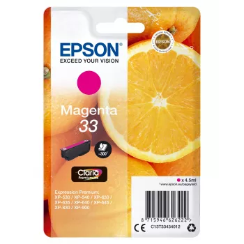 Epson Oranges μεμονωμένη συσκευασία ματζέντα 33 Claria Premium μελάνι
