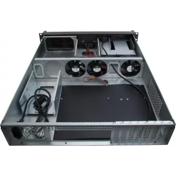 Θήκη server Inter-Tech IPC 2U-2098-SL Rack μαύρη