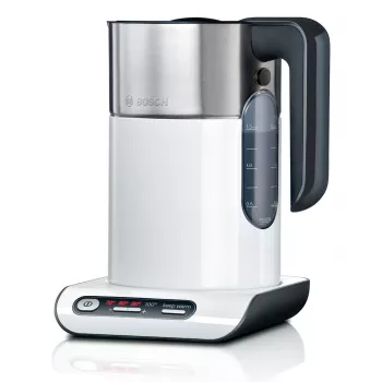 Bosch TWK8611P ηλεκτρικός βραστήρας 1,5 L 2400 W ανθρακί, ανοξείδωτο ατσάλι, λευκό