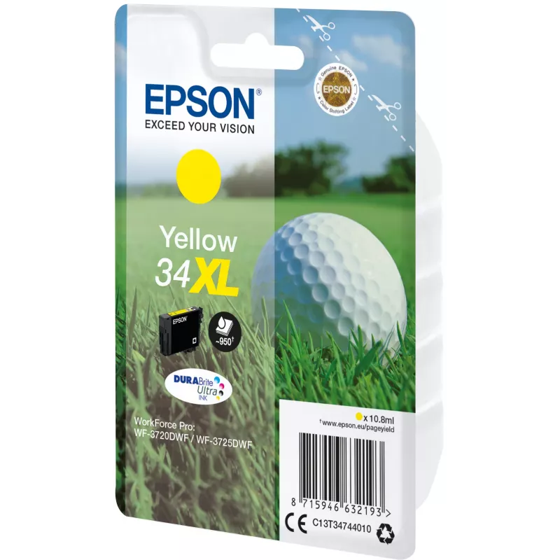 Μελανοδοχείο Epson 34XL κίτρινο 950 σελίδες C13T34744010