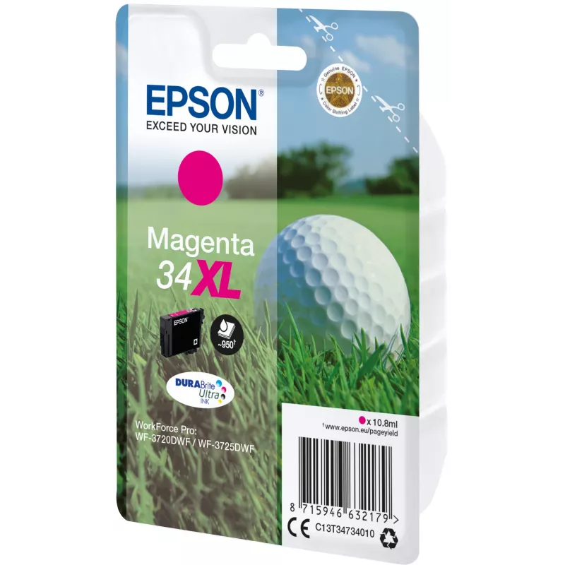 Μελανοδοχείο Epson 34XL ματζέντα 950 σελίδες C13T34734010