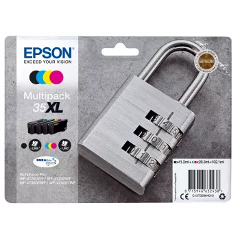 Epson Padlock πολυσυσκευασία 4 χρωμάτων 35XL DURABrite Ultra μελάνι