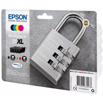 Epson Padlock πολυσυσκευασία 4 χρωμάτων 35XL DURABrite Ultra μελάνι