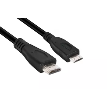 Club 3D CAC-1350 καλώδιο Mini HDMI σε HDMI 2.0, 4K60Hz, αρσενικό/αρσενικό, 1 m, μαύρο