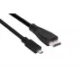 Club 3D CAC-1351 καλώδιο Micro HDMI σε HDMI 2.0, 4K60Hz, αρσενικό/αρσενικό, 1 m, μαύρο