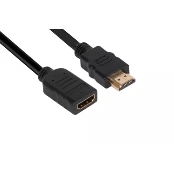 Club 3D CAC-1321 καλώδιο προέκτασης High Speed HDMI 2.0, 4K60Hz, αρσενικό/θηλυκό, 3 m, μαύρο